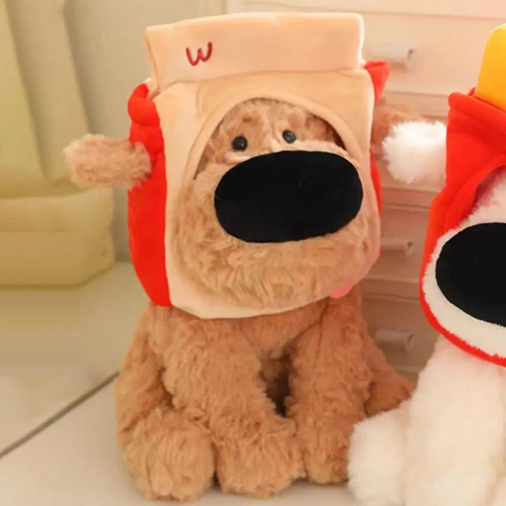 Kawaii 35 سنتيمتر الخبز الكلب الخبز الكلب الكرتون جرو وسادة النوم لعبة #2