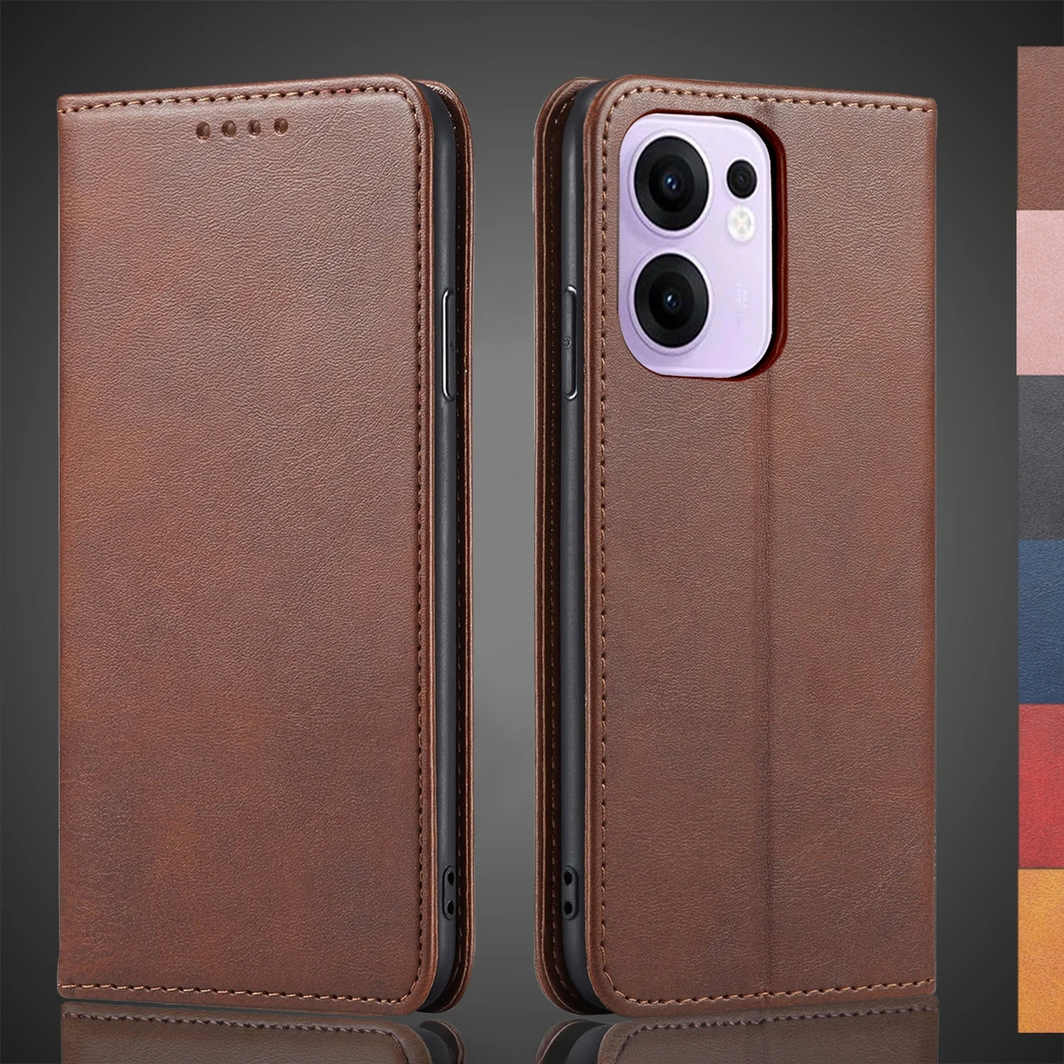 

Magnetic attraction Leather Case for OPPO Reno 13F / Reno13 F 4G 5G Holster Flip Cover Case Wallet Phone Bags Capa Fundas Coque