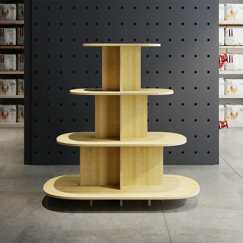Nakajima Cabinet Stand Gift Booth Convenience Store Push Head Maternal and Infant  Tobacco and Alcohol Counter Round Shelf