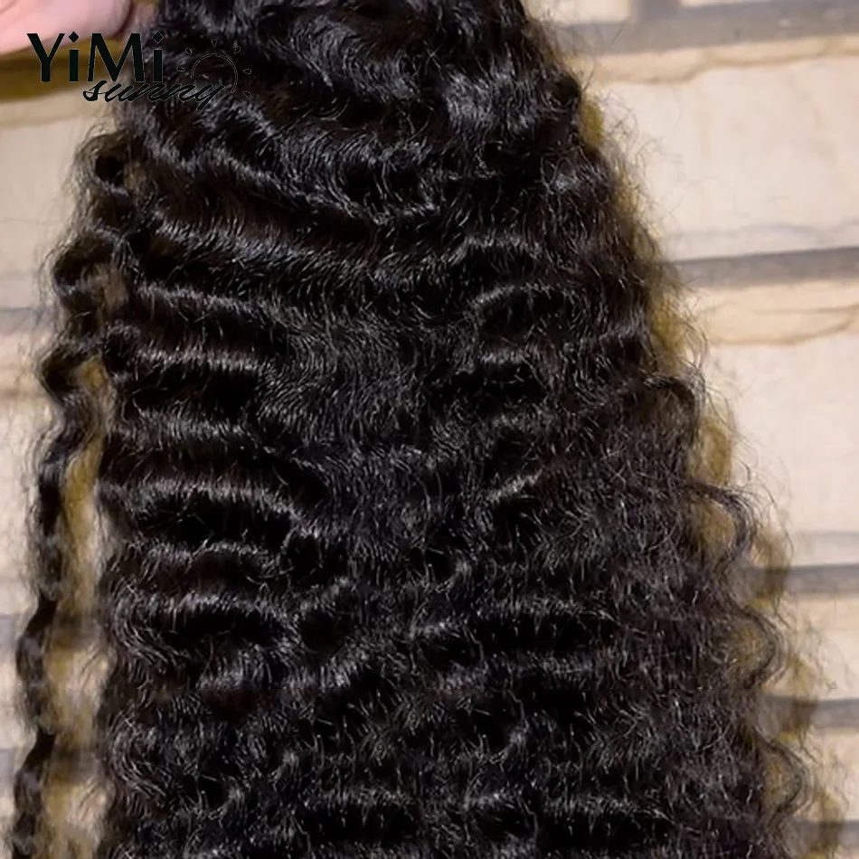 Cambodian Wave Human Hair Bundles Unprocessed Virgin Burmese Curl Extension Weft 4 Bundles Deals Full Head For Women Yimisunny