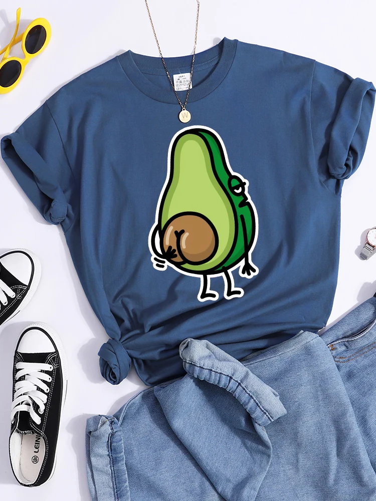 Itchy Ass, Ass Scratching Funny Avocado T Shirt Women Fashion Summer Crop Top Breathable Street Clothing Casual Hip Hop T-Shirts