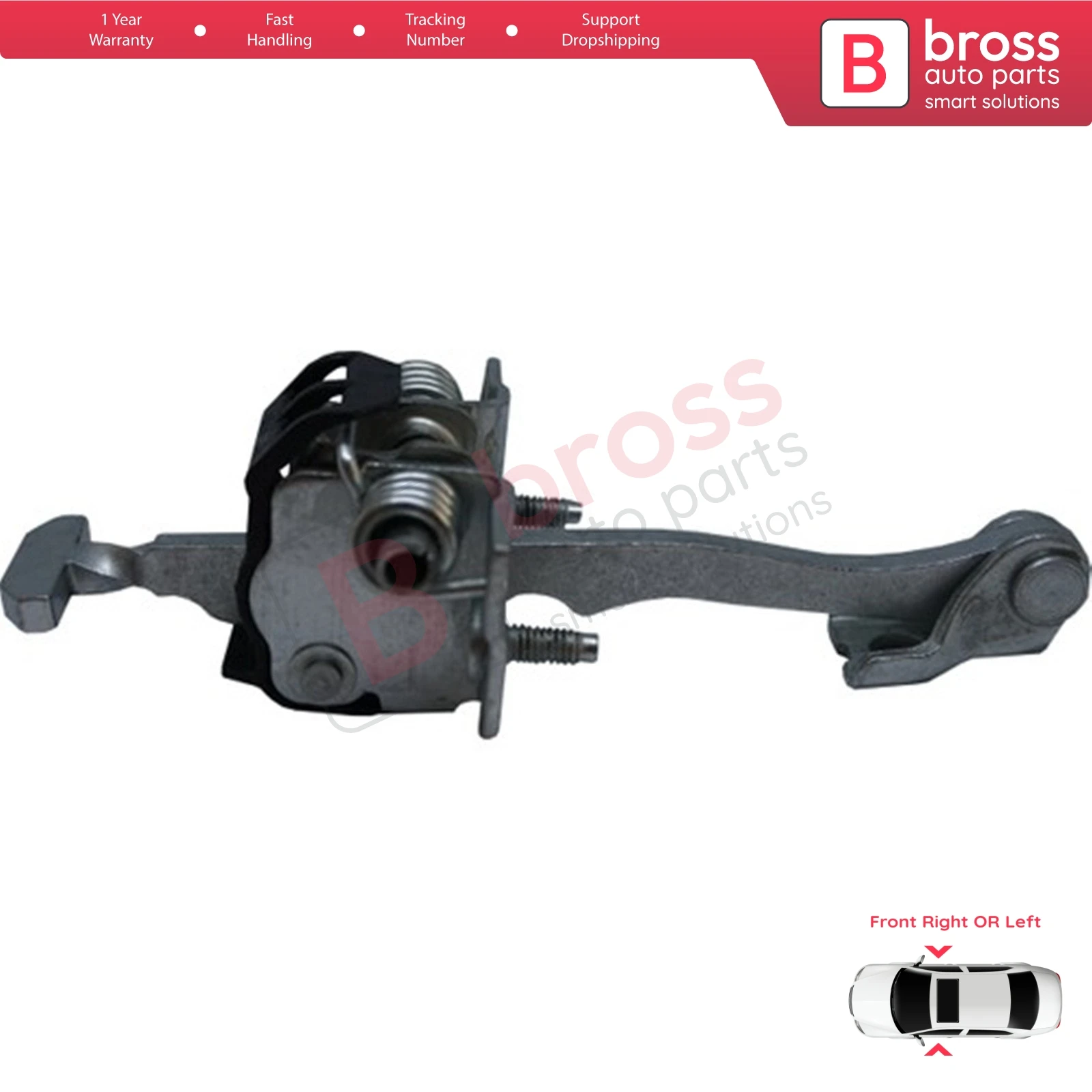 

Bross Auto Parts BDP714 Front Door Hinge Stop Check Strap Limiter 5160245 for Vauxhall Vectra B 2003-2008; Signum 2003-2008