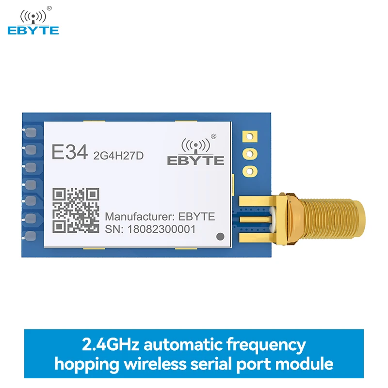 

nRF24L01+ 2.4GHz Wireless IoT Transceiver EBYTE E34-2G4H27D Long Range 5000m Transmitter Receiver nRF24L01PA Modulue