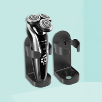 Bathroom Shaver Rack Wall Mounted Shaving Razor Holder Electric Toothbrush Holder Space Saving Traceless Toothbrush Organizer