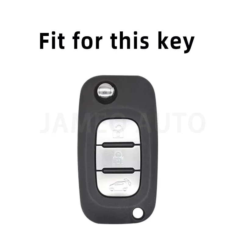 For LADA Vesta Granta XRay Kalina Priora Sedan Sport for Renault Fluence Clio Megane for Mercedes 3 Buttons TPU Key Case Cover