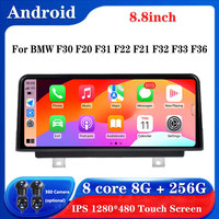 8.8 Inch Android OS Screen ID8 For BMW F30 F20 F31 F22 F21 F32 F33 F36 EVO System Car Carplay Monitor Multimedia Speacker Player