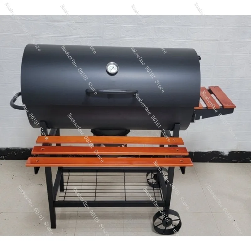 American Outdoor Multi-Functional BBQ Grill,Detachable Courtyard Barbecue Rack,Assembly Oven for Camping&Garden Parties