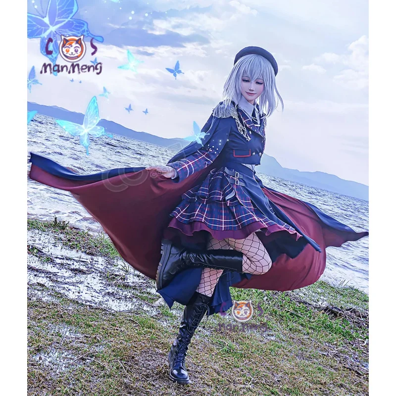 كوراتا ماشيرو هيروماشي نانامي بانج دريم! أزياء تنكرية لحفلات الهالوين، قبعة عصرية، ربطة عنق، قميص، جوارب، مجموعة موحدة للنساء #3