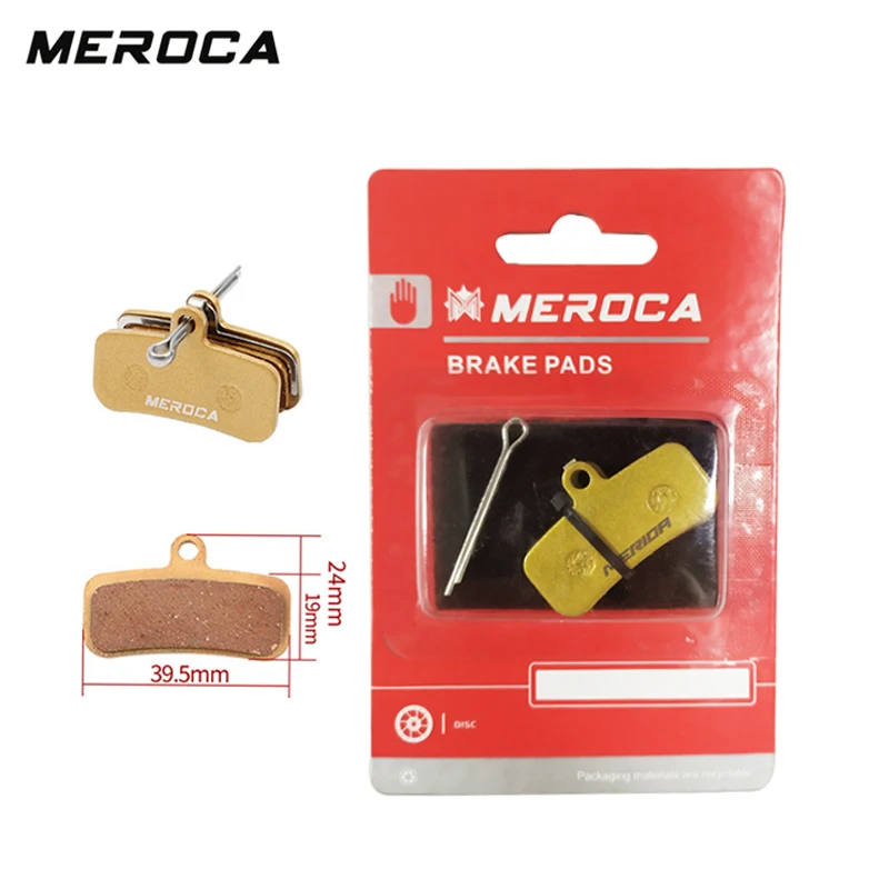 MEROCA Brake Pad Four-Piston Hydraulic Brake Pads Resin for MTB Road Bike Brake M810 M820 ZEEM640 SAINT QUADIEM