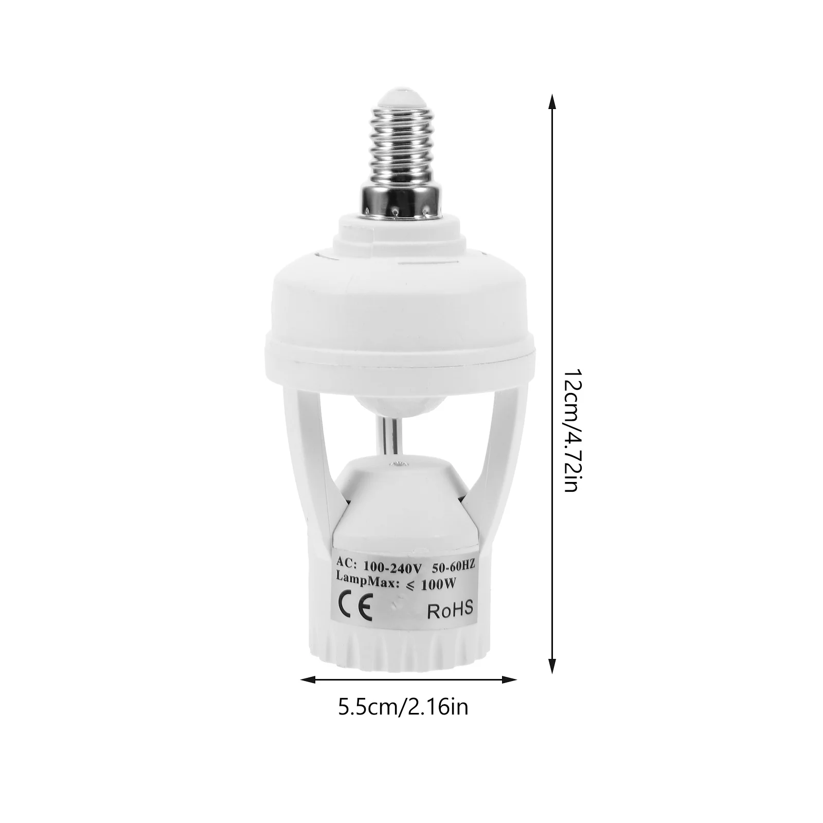 Portalampada a induzione E14 Aeratore domestico Portalampada a LED Adattatore E27 Sensore umano