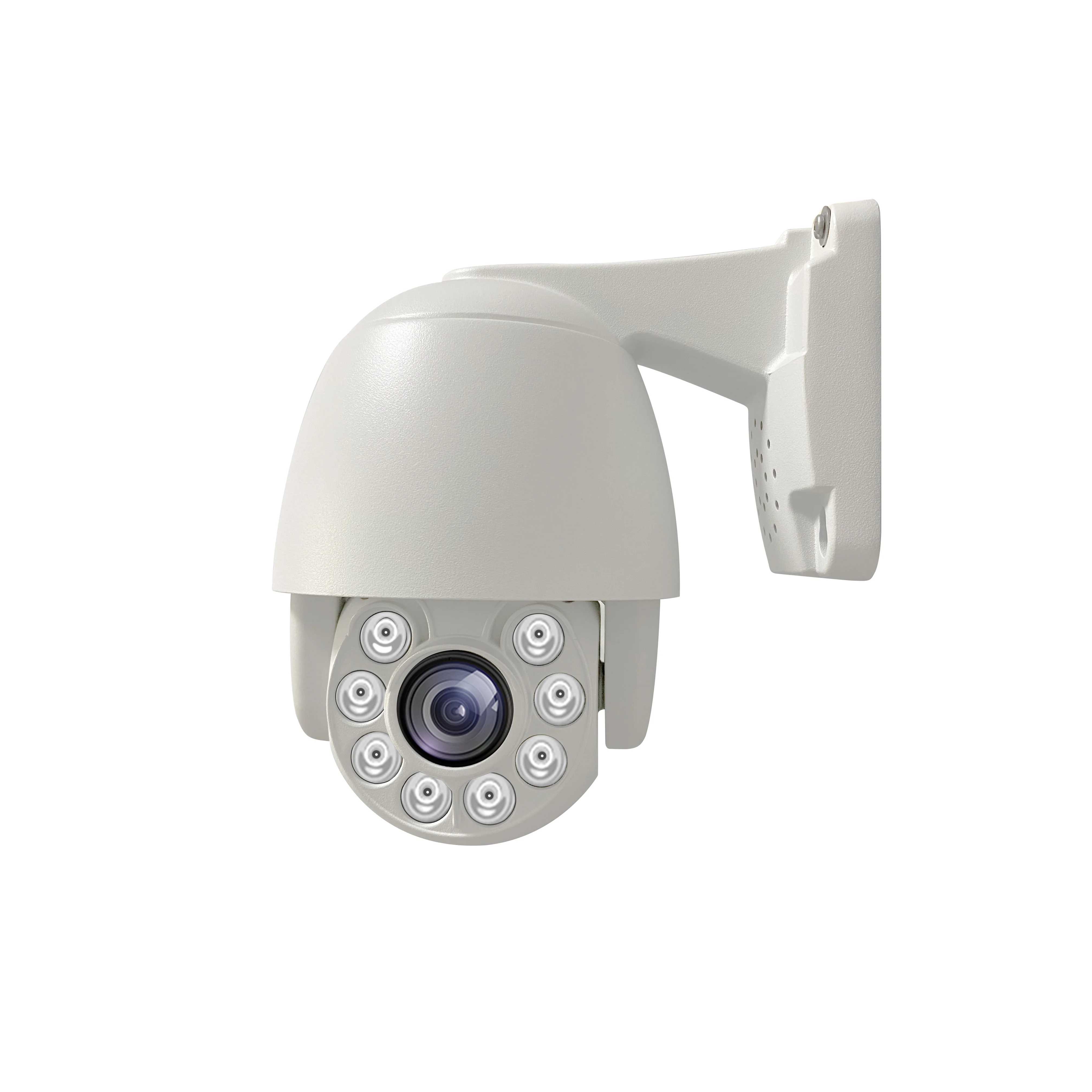 Two way audio human body detection IMX415 CMOS 4K 8MP 2.7-13.5mm 5X zoom mini dome POE PTZ IP Camera