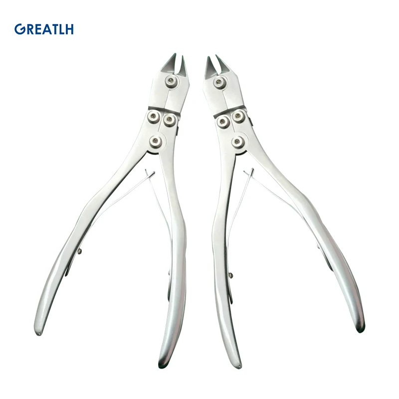 Veterinary Instruments Titanium Mesh Scissors Double Joint Steel Wire Cutter  Titanium Cage Shear Cutter Orthopedic Instrument