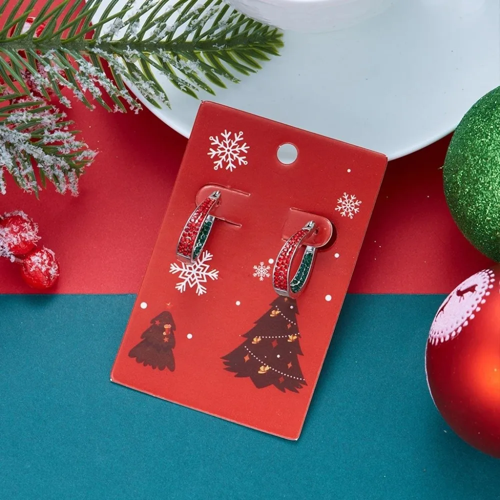Santa Claus Christmas Earrings Elk Grandma Christmas Jewelry Grandpa Dangle Earrings Santa Claus Dangle Earrings Christmas Gift