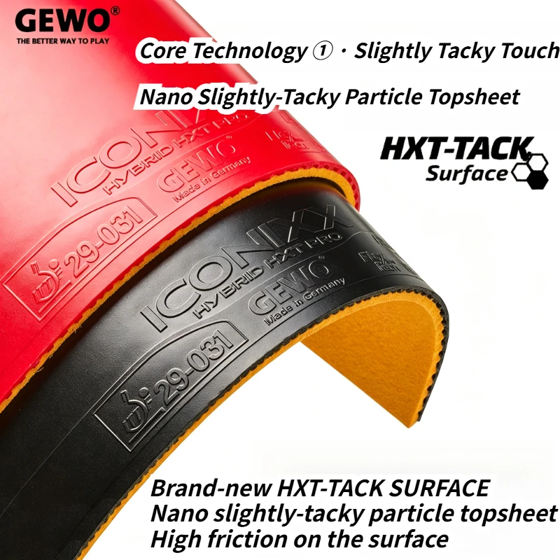 GEWO ICONIXX HYBRID HXT PRO Le - Table Tennis Hybrid Rubbers ulasan dan harga
