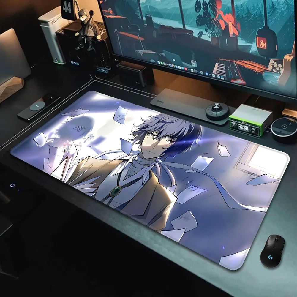 Anime Bungo Stray Dogs Mousepad HD Printing Computer Gamers Locking Edge Non-slip Mouse Pad XXL90x40cm Keyboard PC Desk Pad