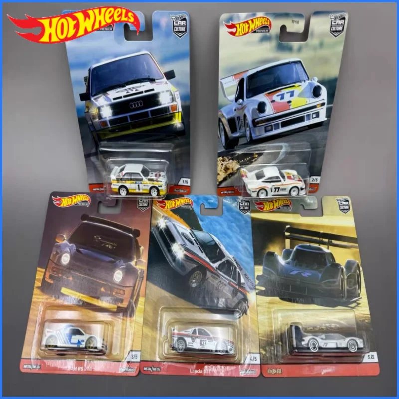 In Stock Hot Wheels Premium 2020 Car Culture Thrill Climbers Series Set Audi Porsche Ford Lancia Volkswagen 1:64 Die-Cast Cars