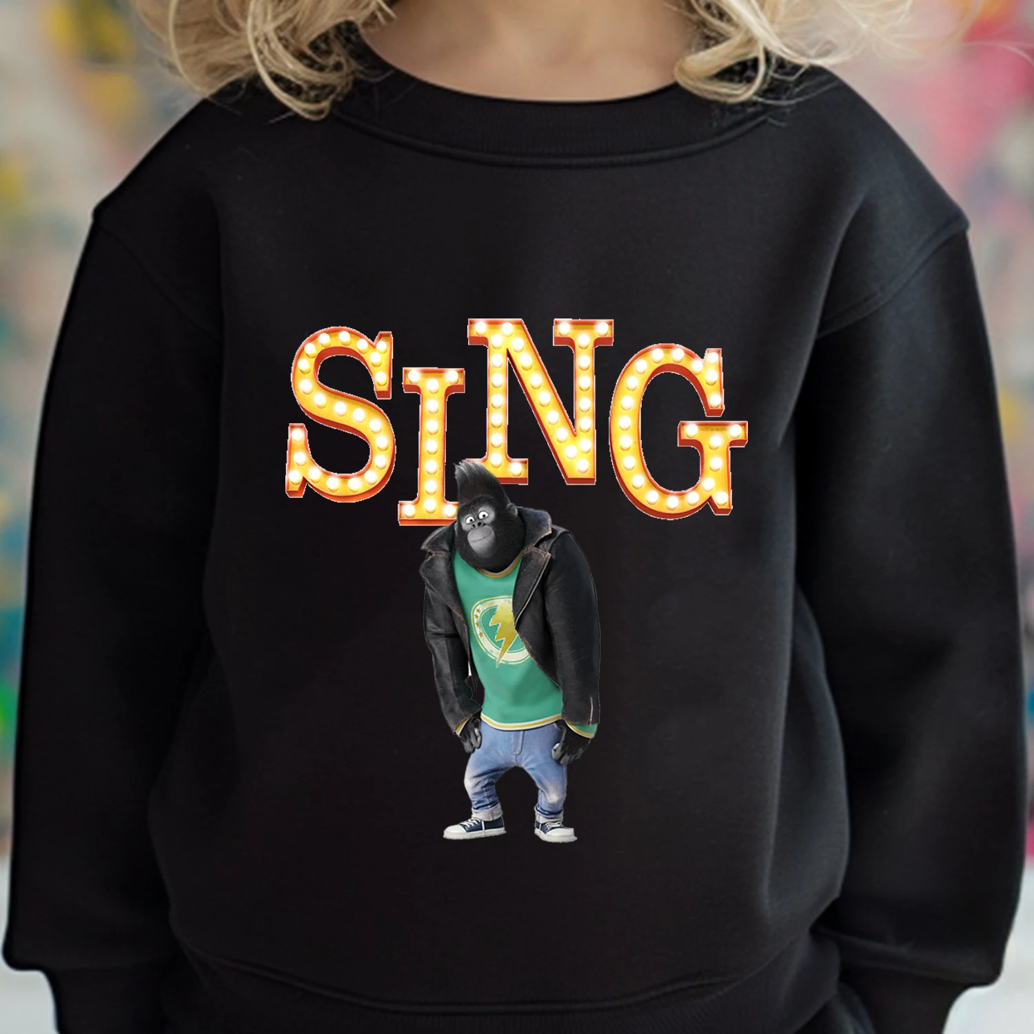 

Модные толстовки с принтом Sing 2, детский пуловер с героями мультфильмов, толстовка с длинными рукавами, уличная одежда в стиле Харадзюку, толстовка с капюшоном для девочек и мальчиков, детские топы с круглым вырезом