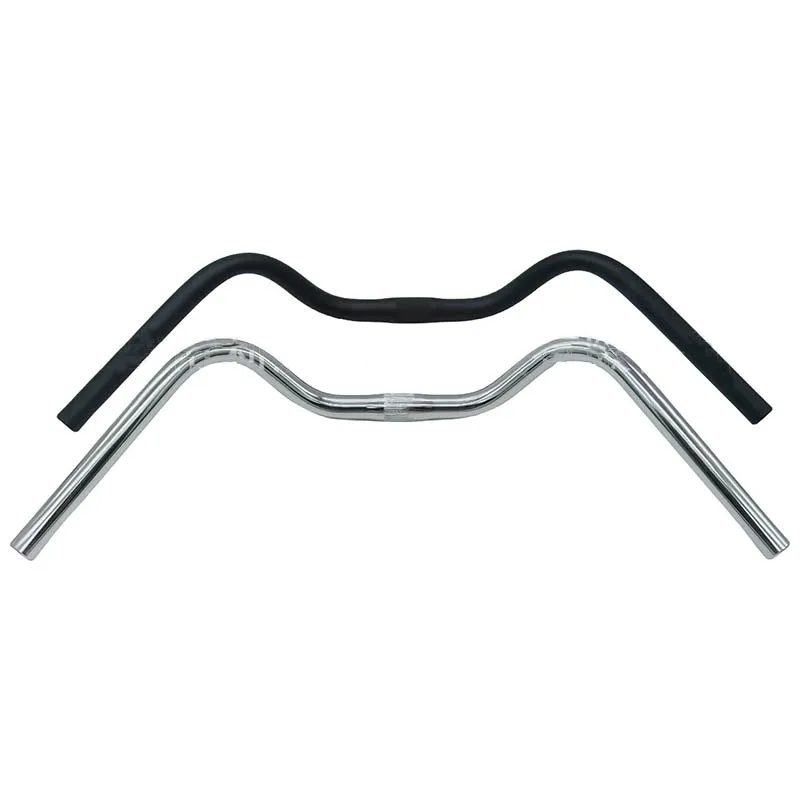 Bicycle M Type Handlebar Aluminum Alloy 25.4mm 600/620mm Vintage Bike M Handle Bar Retro City Bike Mountain Bike Folding Bike