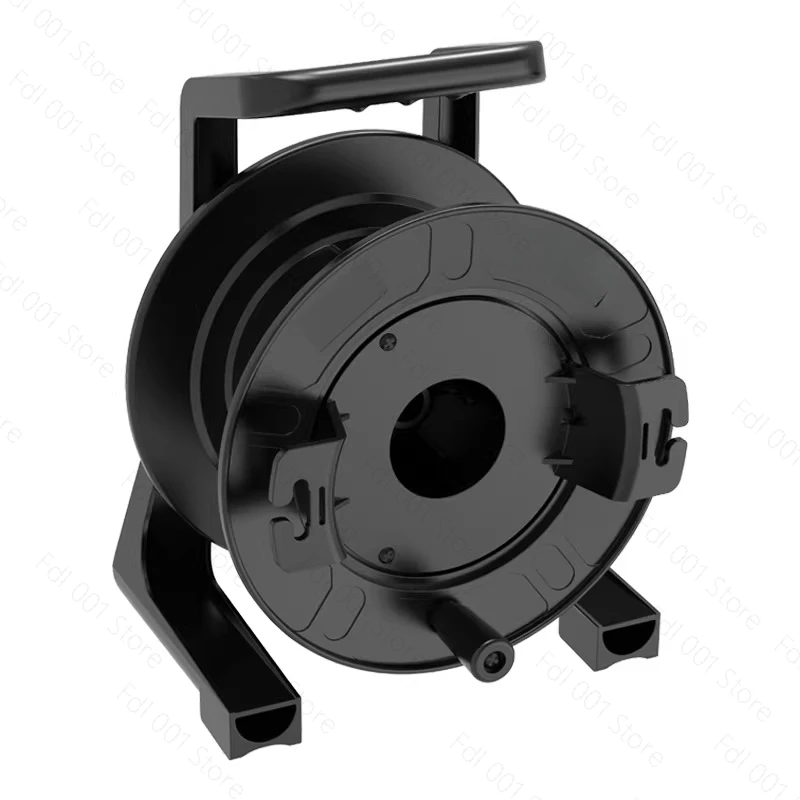 Heavy Duty Cable Reel, Fiber Optic Cable Winder with Spool for 4 6 8 Core 50m TPU Armored Patch Cord Stage Rental