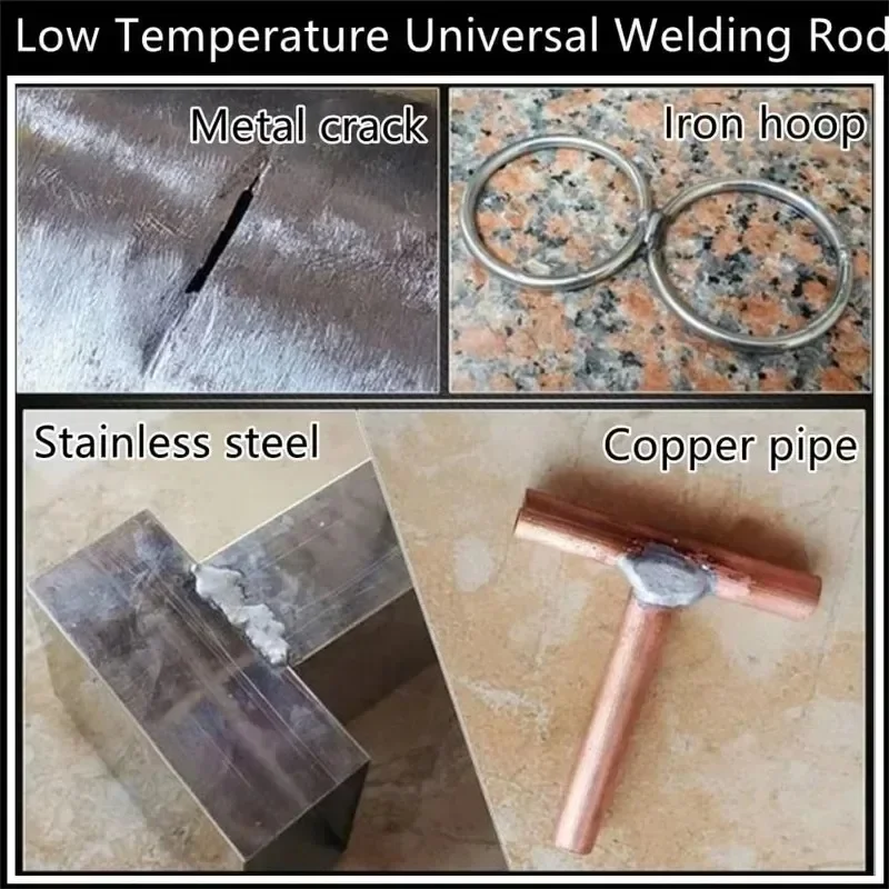 Low Temperature Welding Rods for Repair Holes Easy Melt Copper Iron Aluminum Stainless Steel Solder Patch Up Rod Repairing Kit