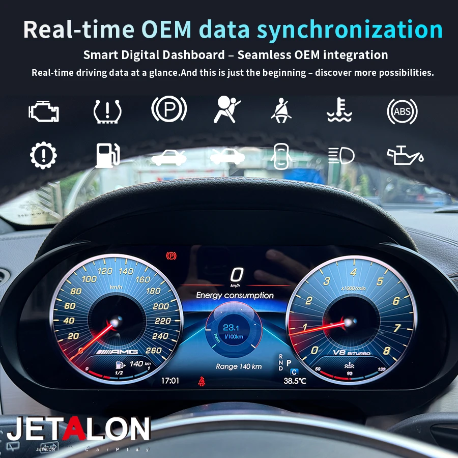 12.3Inch LCD Screen Speedometer Instrument Cluster For Mercedes Benz ML GL GLE GLS W166 X166 2012-2019 Upgrade Smart Dashboard