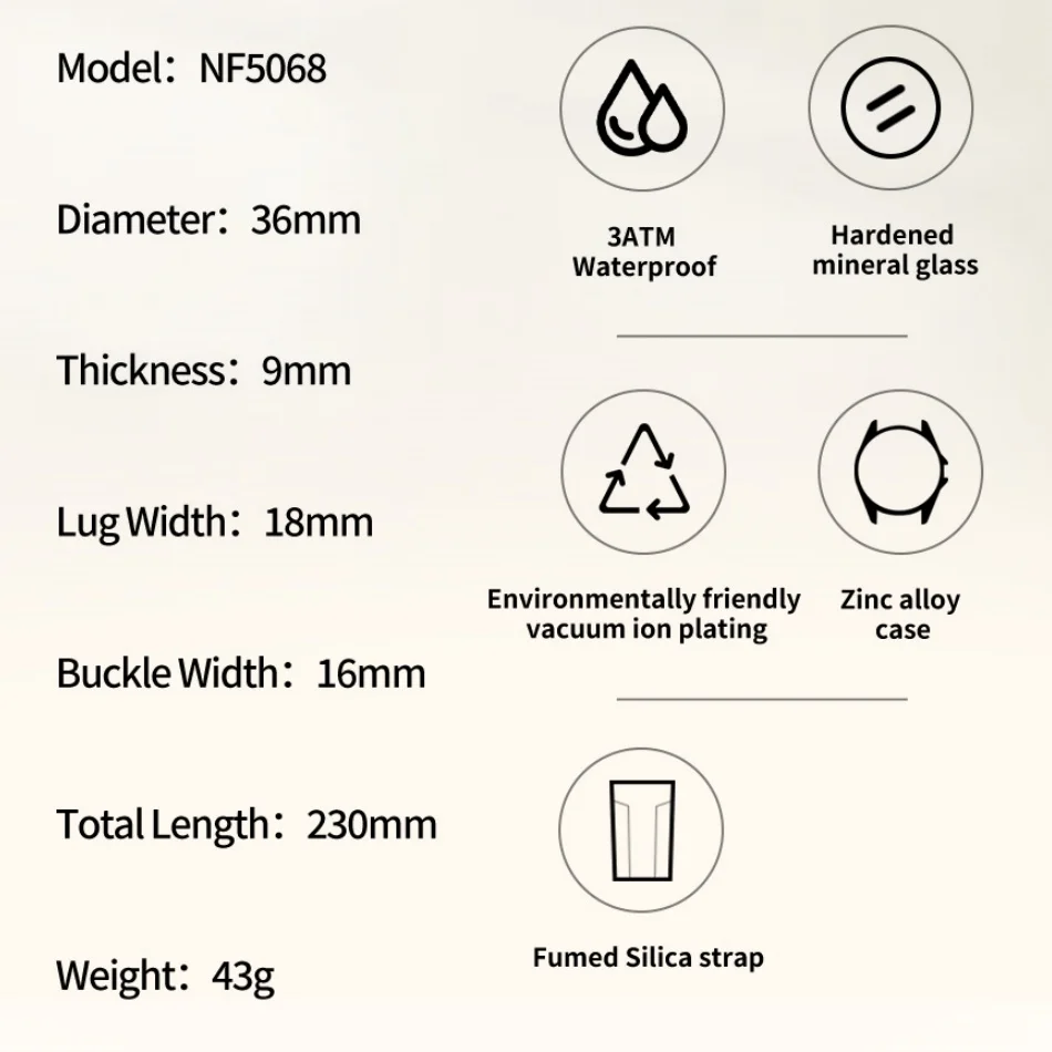 New Style NAVIFORCE Women's Watches Sport Silicone Strap Wristwatch Women Quartz Watch Clock Gift Reloj Mujer Relogios Feminino view 4