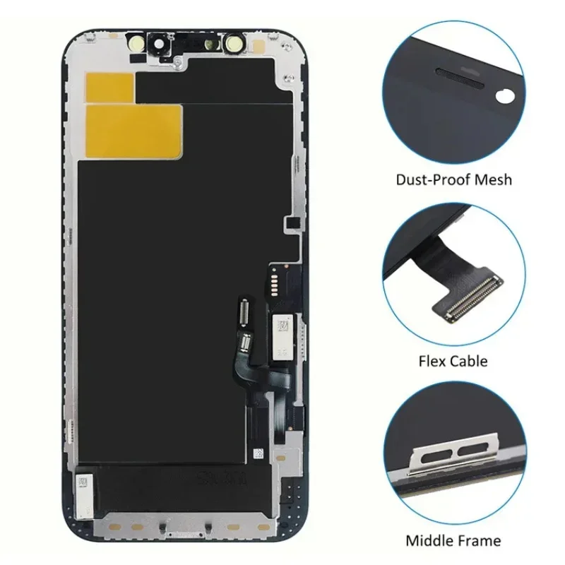 NEW OLED Screen For  X XR XS MAX 11 12 PRO MAX LCD Display For iPhone 7 8 Plus X XS 11 Incell Screen Support 3D Touch True