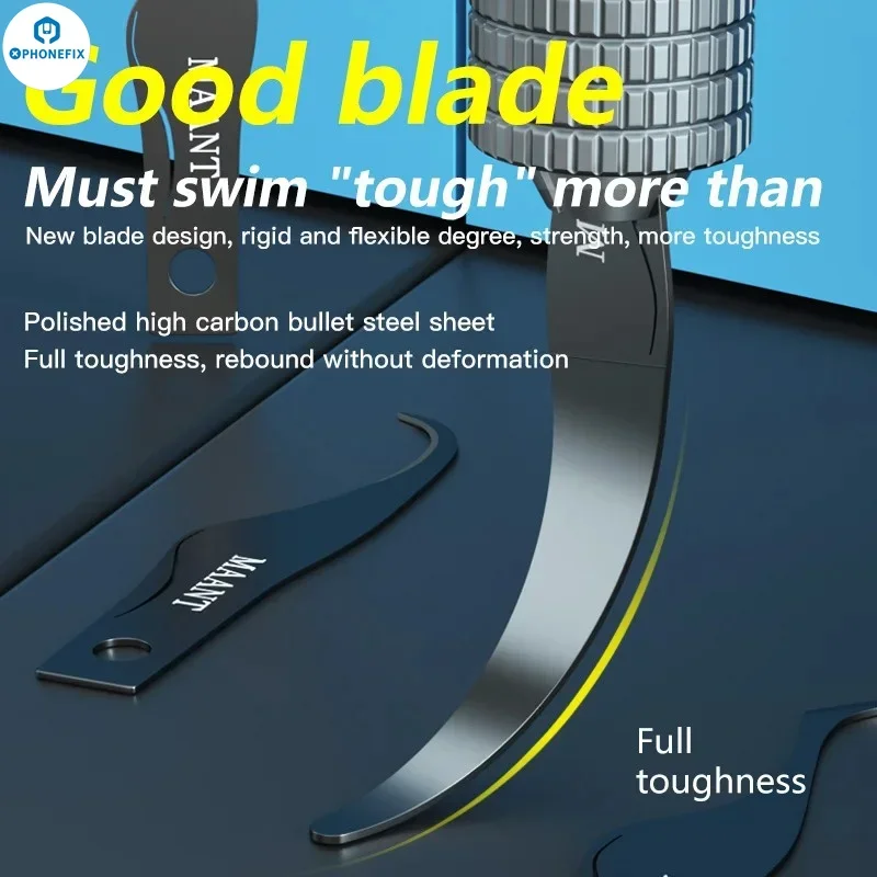 MaAnt Precise Gule Remove Balde Black Handle Grind Hardness Pry Knife For Phone Motherboard CPU IC Edge Disassemble Repair Tool