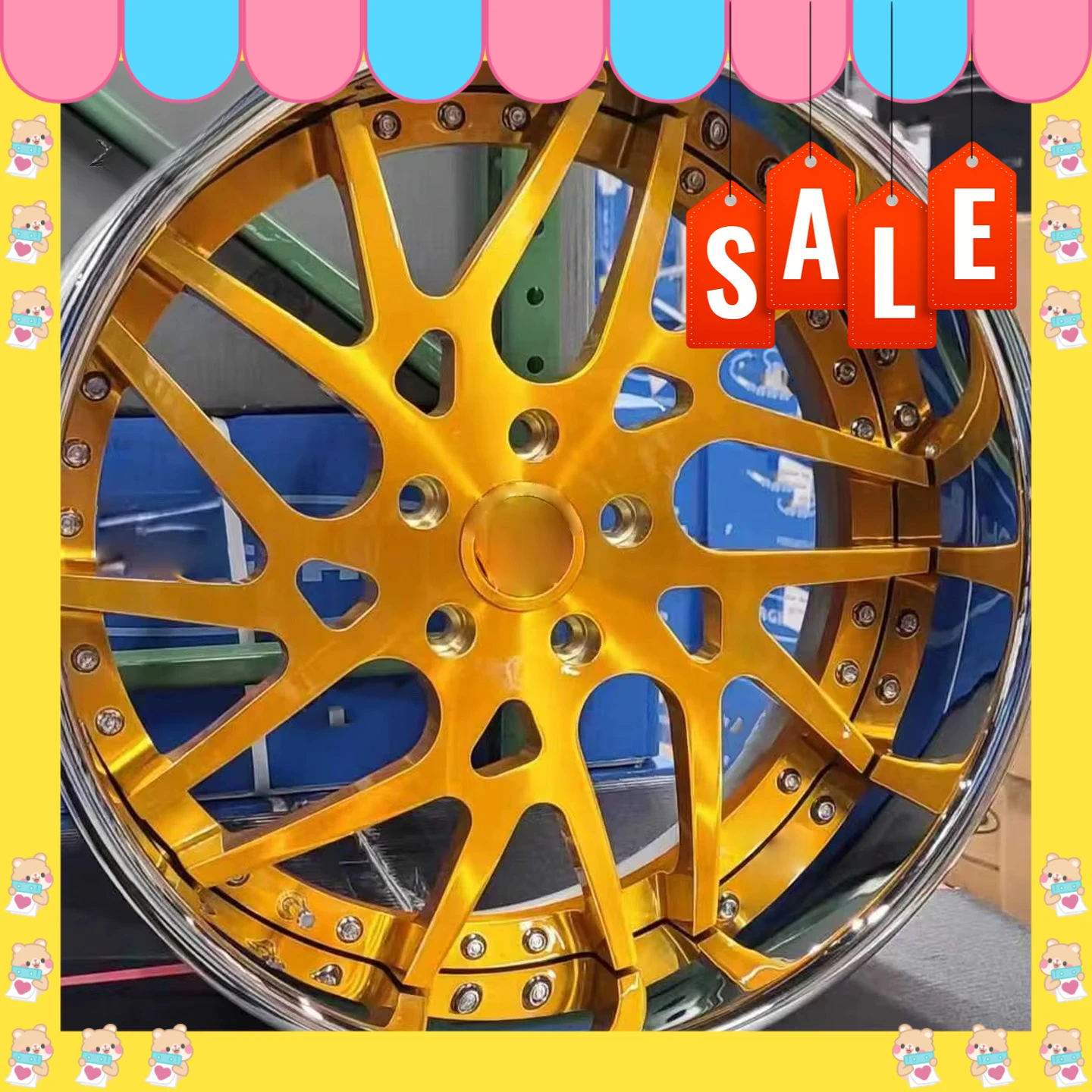 

Hot-selling Chrome 2/3 Piece 22 24 26 28 Inch Floating Cap Forged Alloy Wheels Deep Dish 5x120 5x114.3 Chrome Rims Wheels