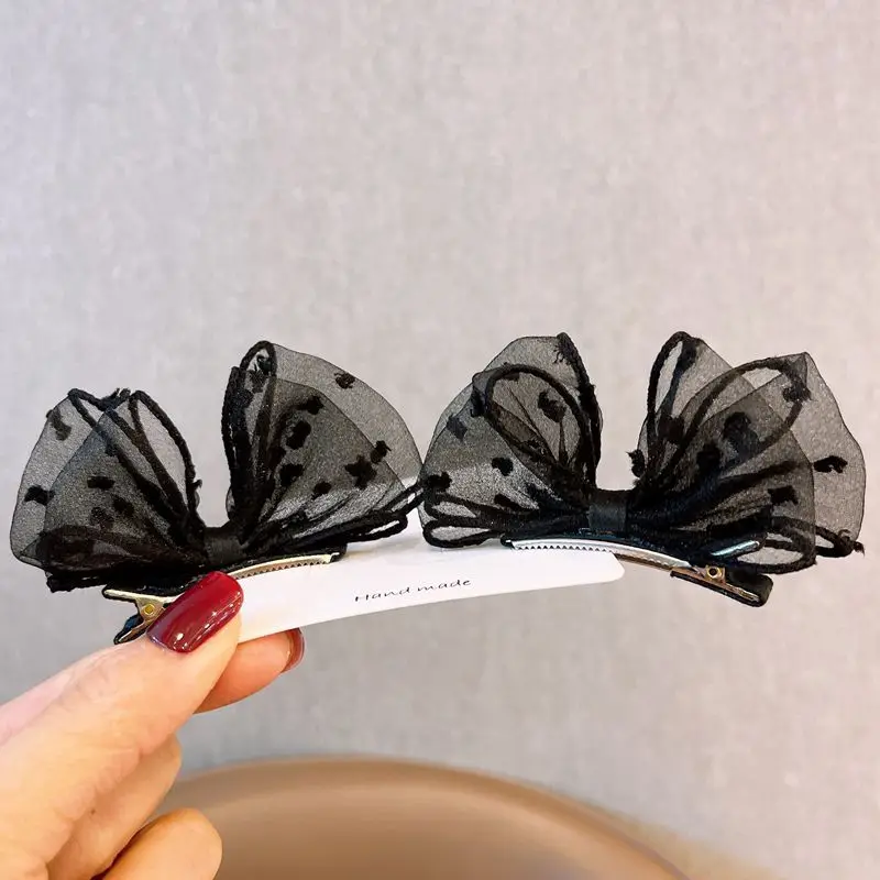 Koreanischer Stil Bubble Seersucker Haarspangen für Mädchen Zarte Haarklammern Ohrclips Paar-Clips Tägliche Haaraccessoires W027
