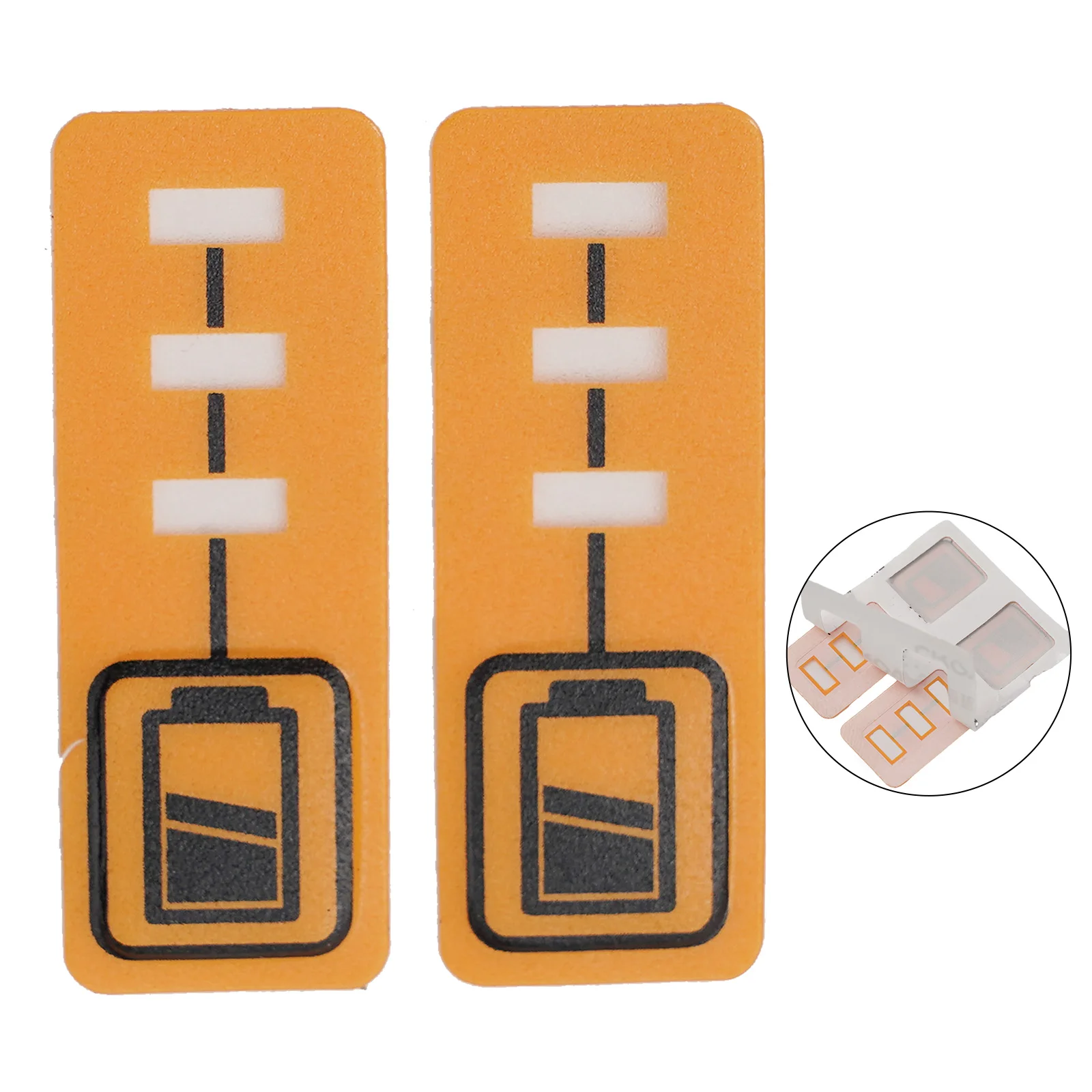 Key Stickers High Quality DCB200 Battery Capacity LED Key Sticker Label for De Walt 18V Lithium Battery Pack of 2