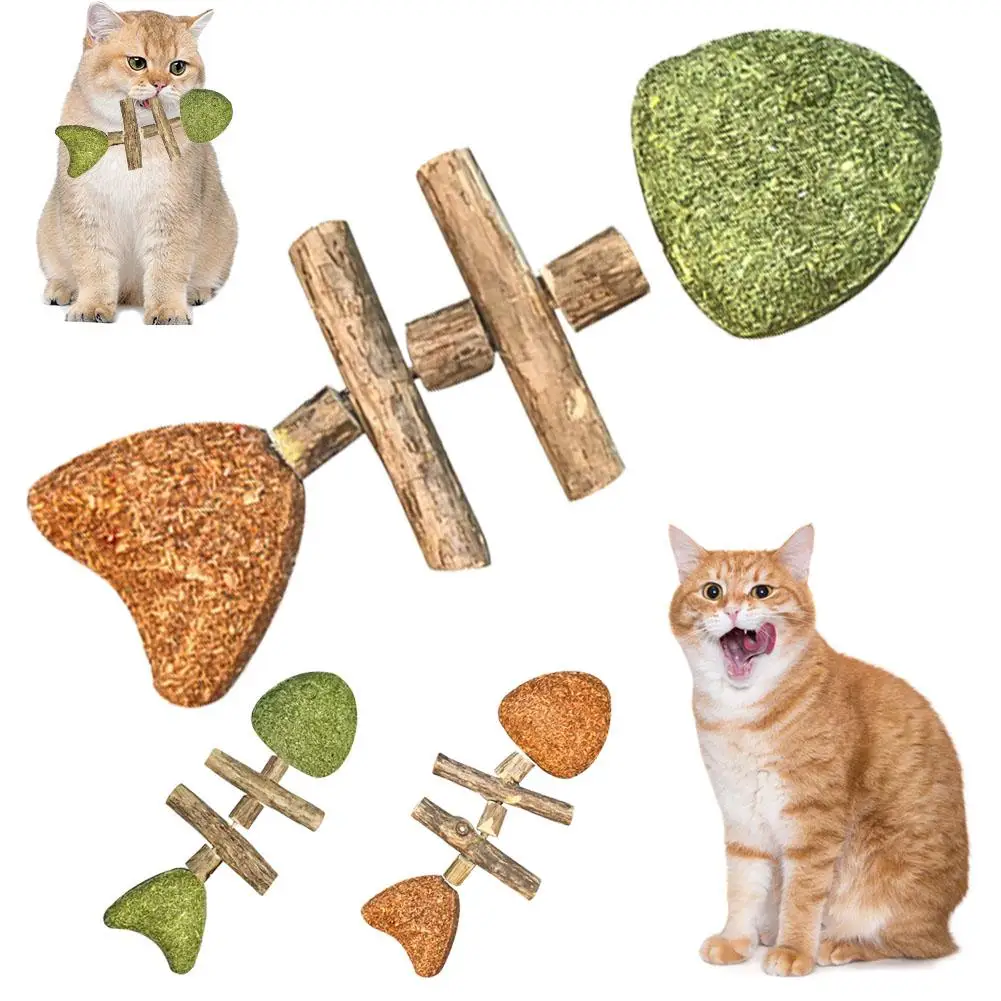 Katze Spielzeug Silvervine Katzenminze Fisch Knochen Kauen Stick Simulation Fisch Zähne Reinigung Stick Katzenminze Ball Teaser Zauberstab