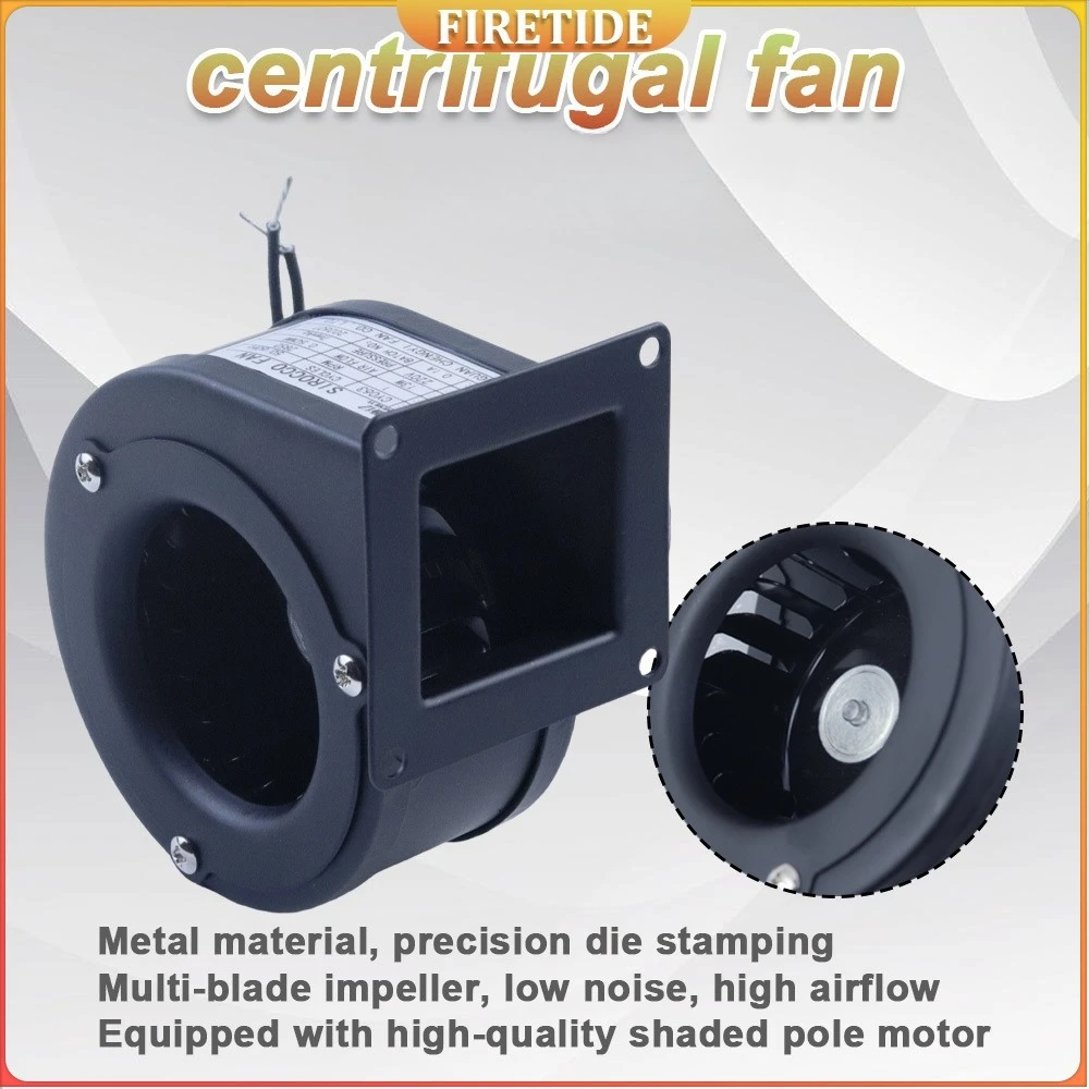 

CY063 220V Silent Small Electric Blower Iron Shell Micro Centrifugal Fan for Barbecue Stove Snail Kitchen Appliances
