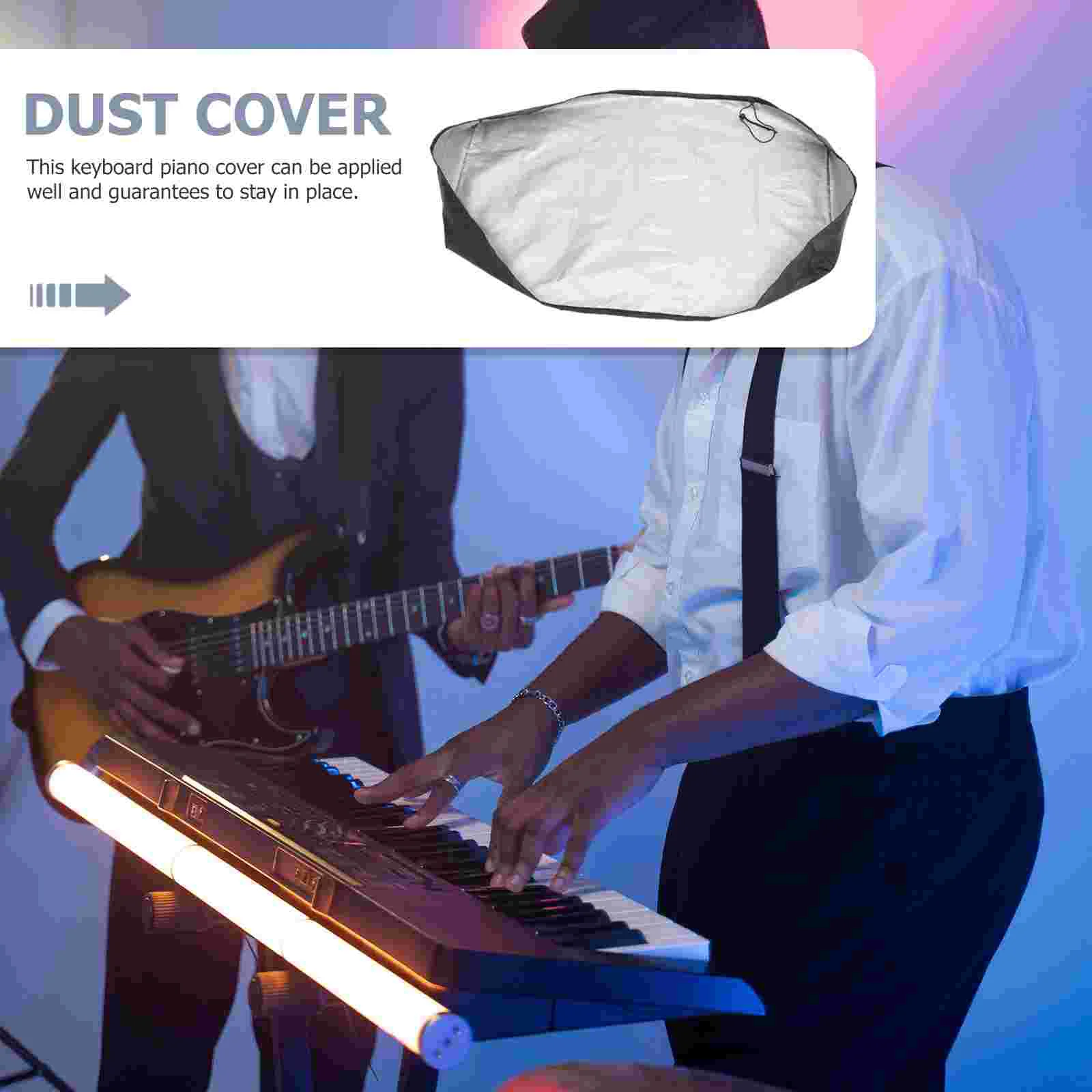 61 Key Piano Keyboard Dust Cover Stretchable Digital Piano Cover