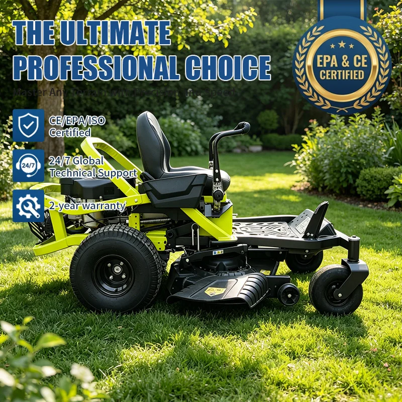 

High Power 4.5KW 224CC Riding Lawn Mower Quick Start Lawn Tractor for Villa Residential Backyard Front Lawn