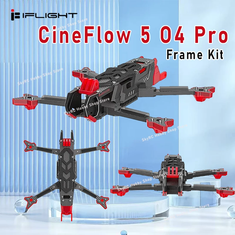 

IFlight SH CineFlow 5 O4 Pro Frame Kit 5inch (DeadCat) Wheelbase 222mm With 5mm Arm for DJI O4 Air Unit RC FPV