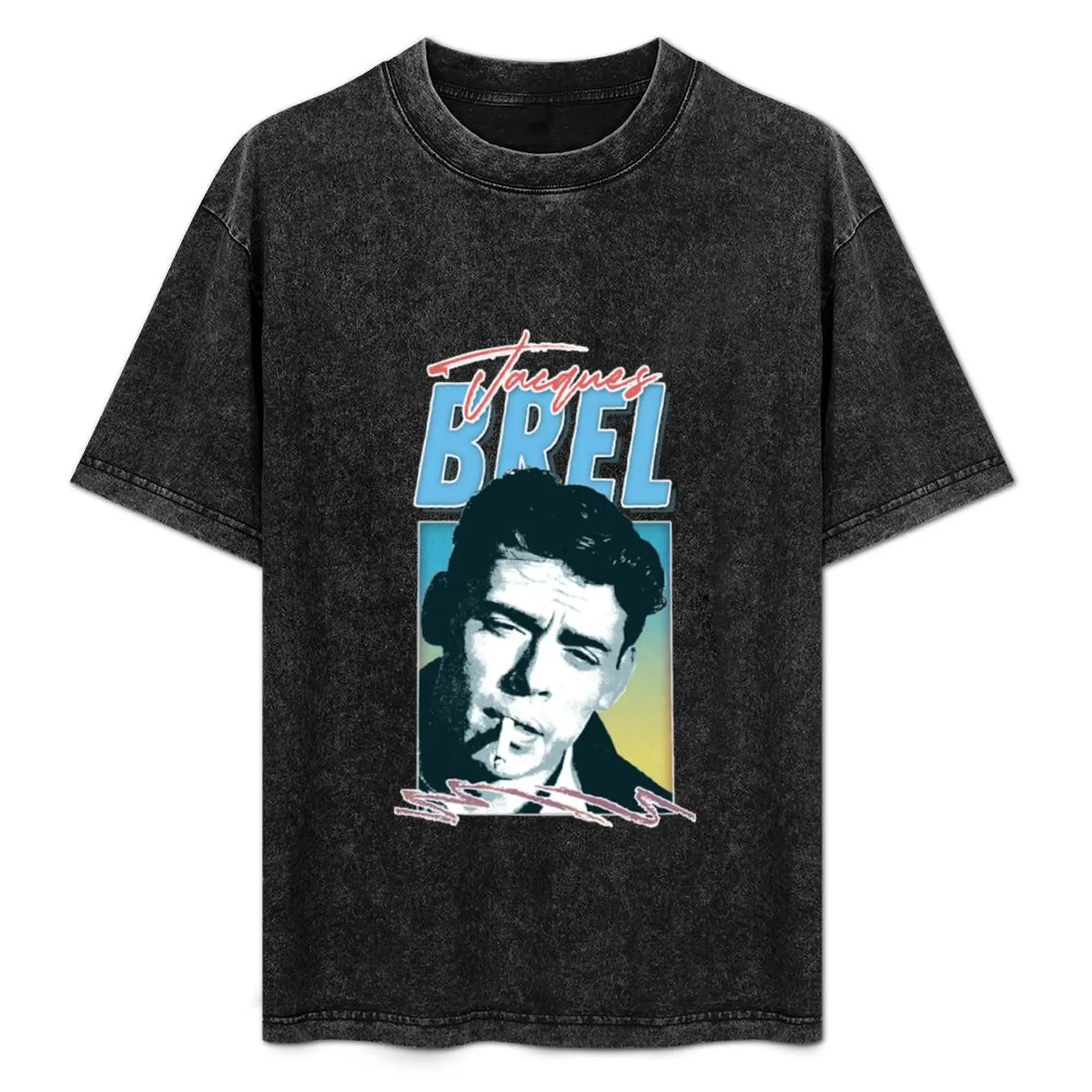 

Футболка Jacques Brel, классическая базовая повседневная футболка