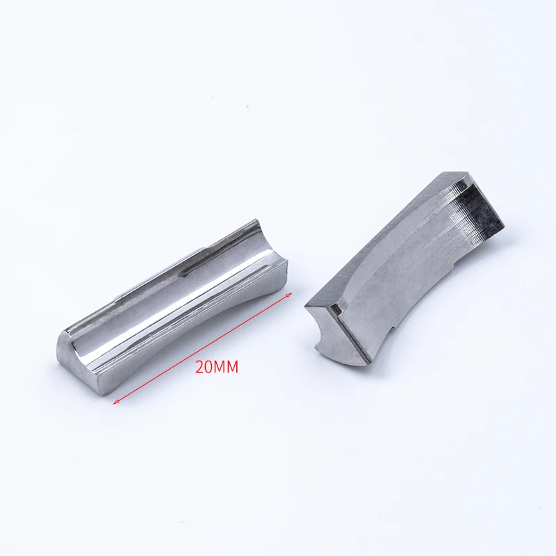 20mm 21mm Silver Gold Black Rose Solid Curved End Link Endlink For Daytona Watchband Rubber Leather steel head grain Cephalomere