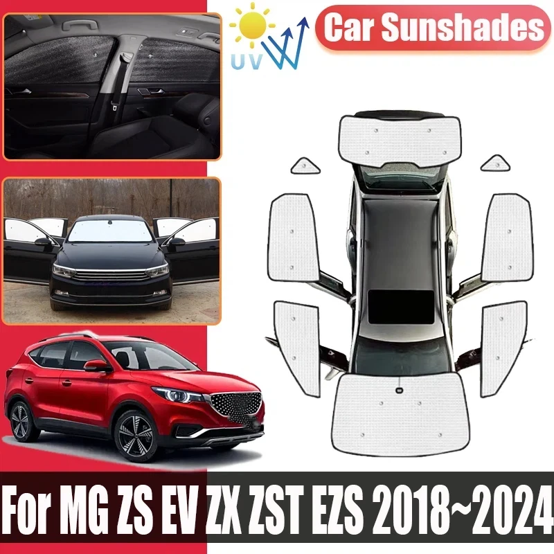 Surround Visor For MG ZS EV ZX ZST EZS ZS11 2018~2024 Cars Sunshades Anti-UV Privacy Blocks Sunscreen Window Auto Accessories
