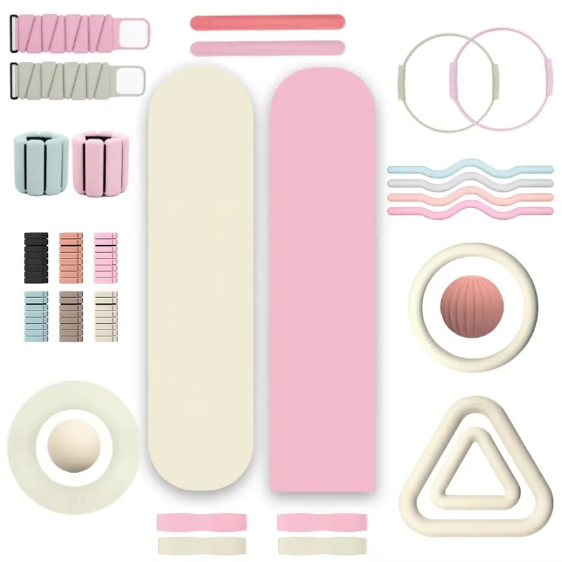Durable Home Pilates Accessory Set Includes Yoga Ball Power Pilates Ring Dumbbells and Barbells Bar Hot Sale Pilates Equipment
