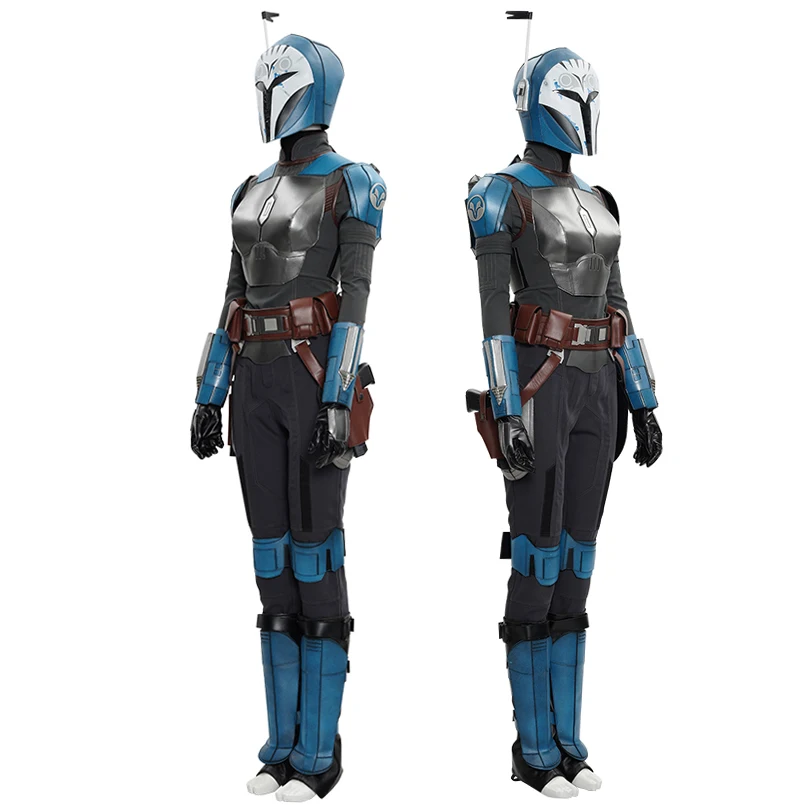 Carnival Halloween Bo Katan Kryze Cosplay Costume Superhero Mandalore Heroine Battle Outfit With Armor Helmet