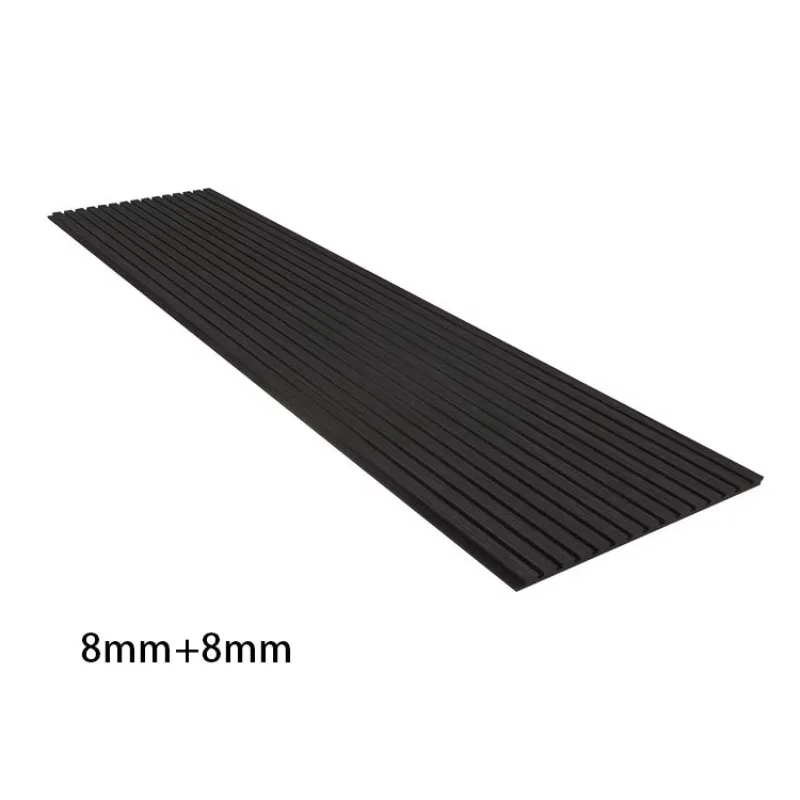8mm Custom Size Acoustic Wood Panel Slatted Timber Wall Panel Akupanel For Home Theater Sound Treatment