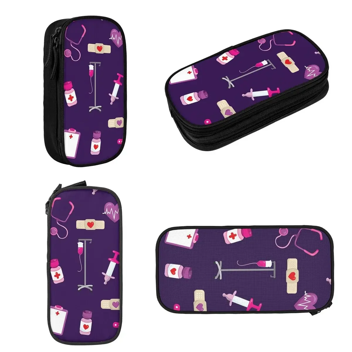 Cute Hospital Medical Pattern Gift For Nurses Pencil Cases Large Storage Pen Bags Pen Box Pencil Pouch For Boys Girls Students