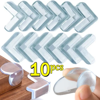 Juste de protection transparente en silicone pour coin de table de bébé, sécurité pour enfants, protection de bureau, coussin anti-collision, 1 pièce, 10 pièces