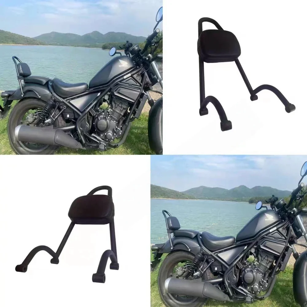 Compatible with Honda Rebel CM500 CM300 CM110 rear seat cushion, lumbar support, armrest, and rear spoiler modification parts