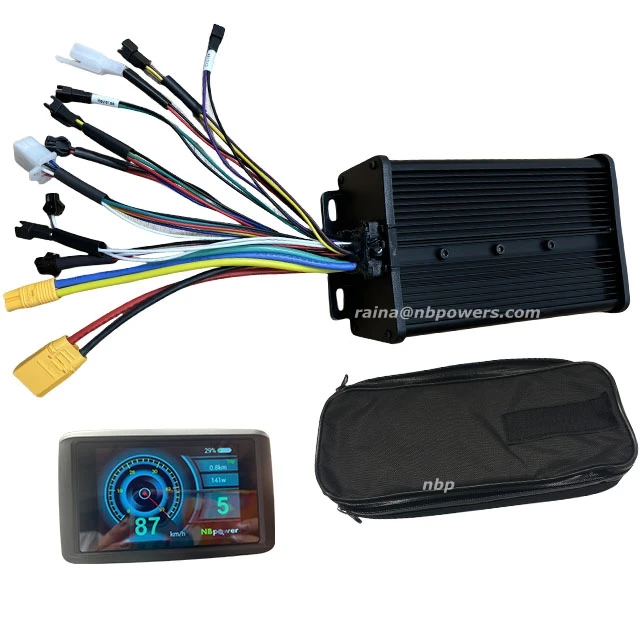 أرخص 48 فولت/72 فولت 45A موجة جيبية وضع مزدوج Ebike دراجة تحكم مع شاشة SW900/UKC1 OMD لمحرك Ebike بدون فرش 2000 واط