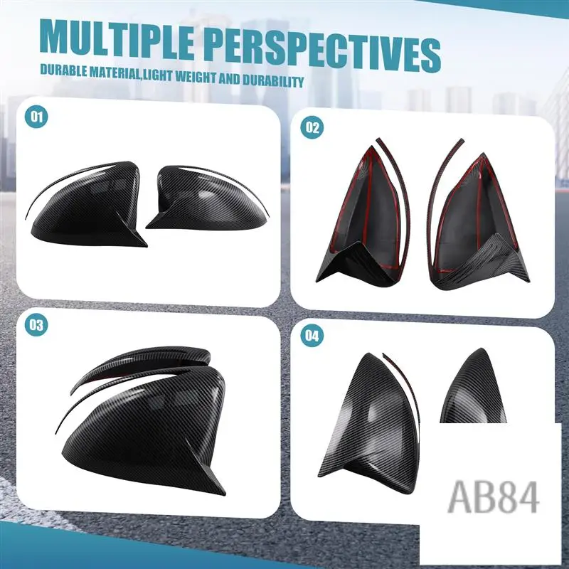 

Horned Style Side Rear View Mirror Cover Trim For Mercedes Benz W205 W213 W222 A0998110122 A0998110222