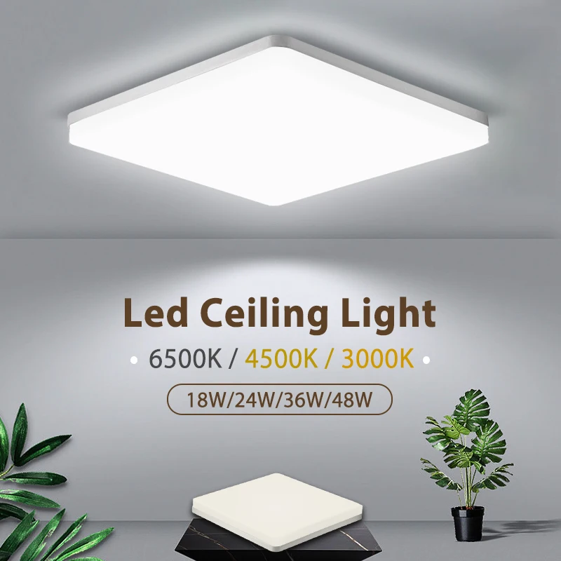 

Round LED Ceiling Lights Flush Mount Ceiling Panel Lights Lamp Living Room Light 48W 24W LED Ceiling Lights for Bedroom Lights