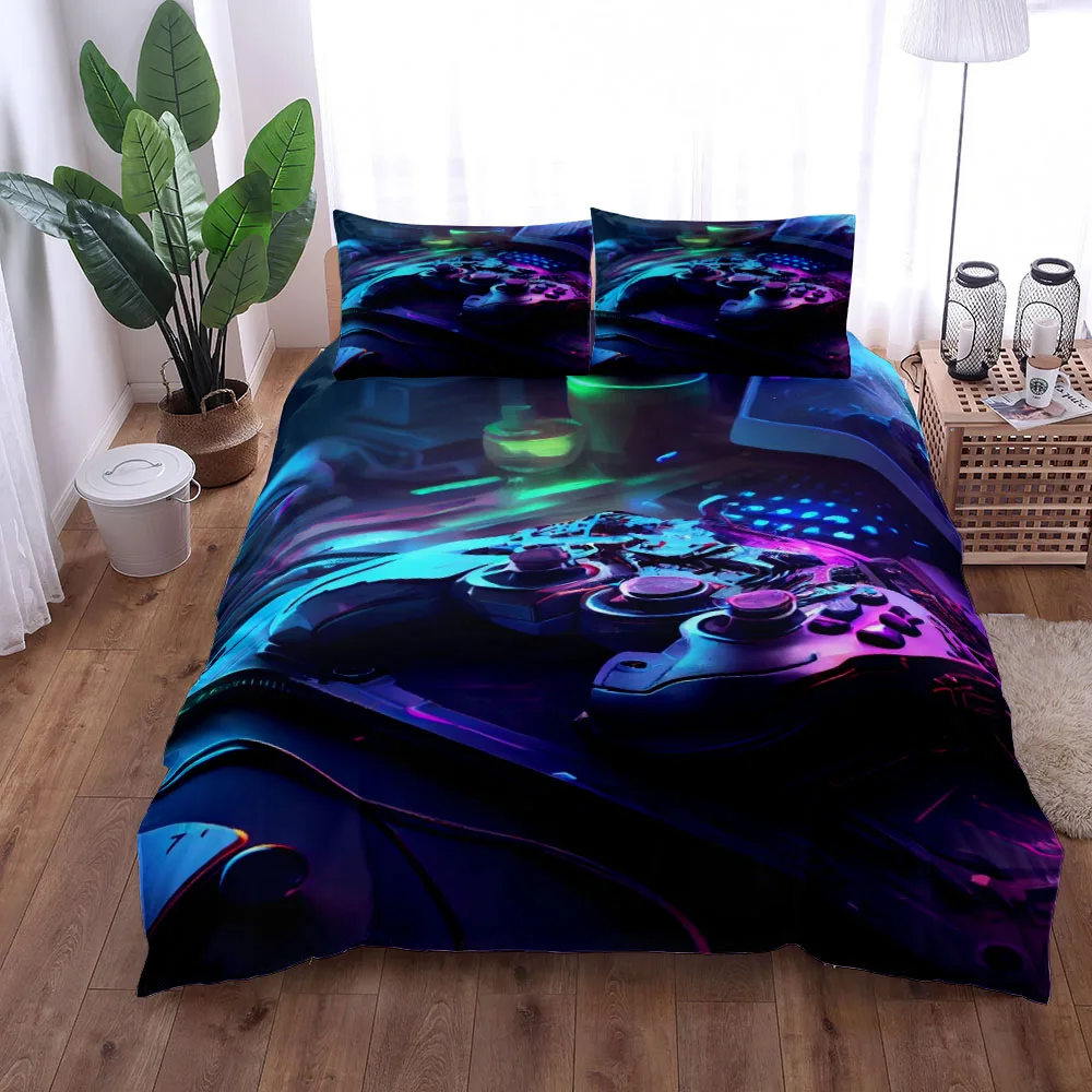 Immersive Game Duvet Cover Set EU Single Double King US Twin Full Queen Size Bed Linen Set