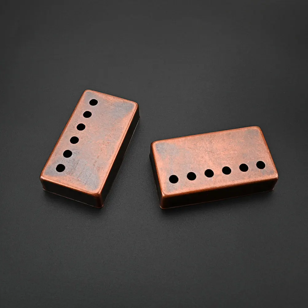 

2 Pcs Pickup Cover Guitar Pickups Metal Covers Humbucker Single Coil Electric Wearable